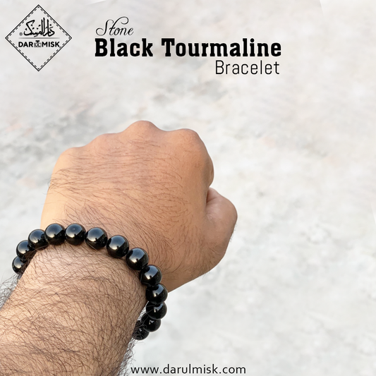 Natural Black Tourmaline Stone Bracelet