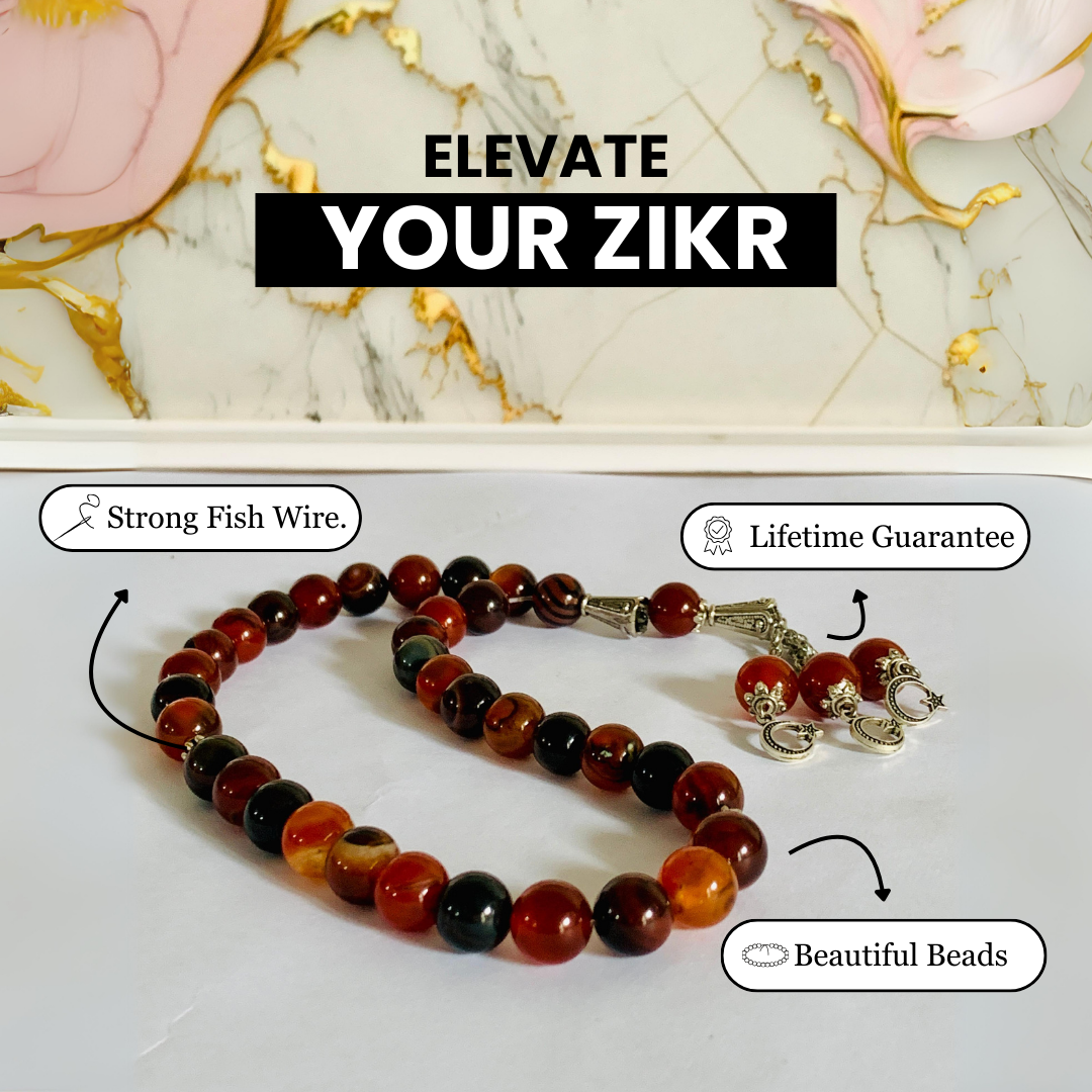 Sulemani Aqeeq Tasbih