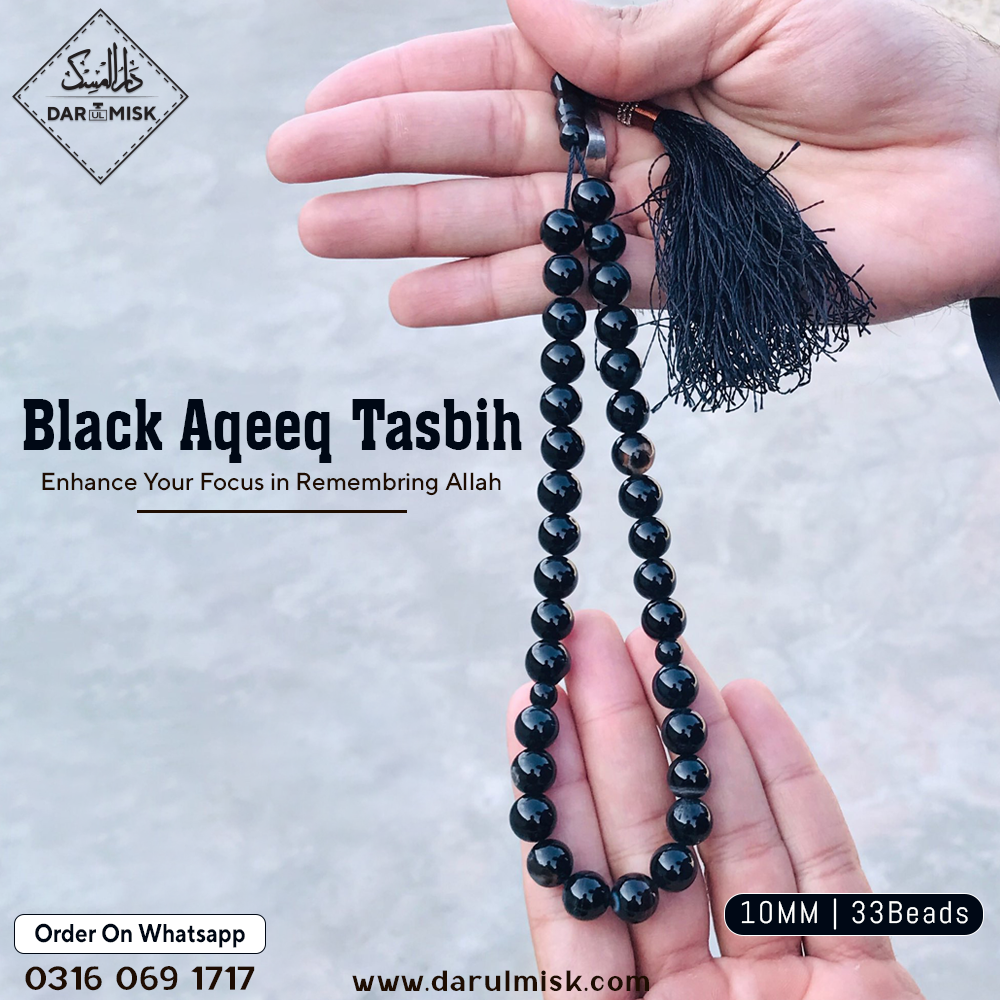 Black Aqeeq Tasbih