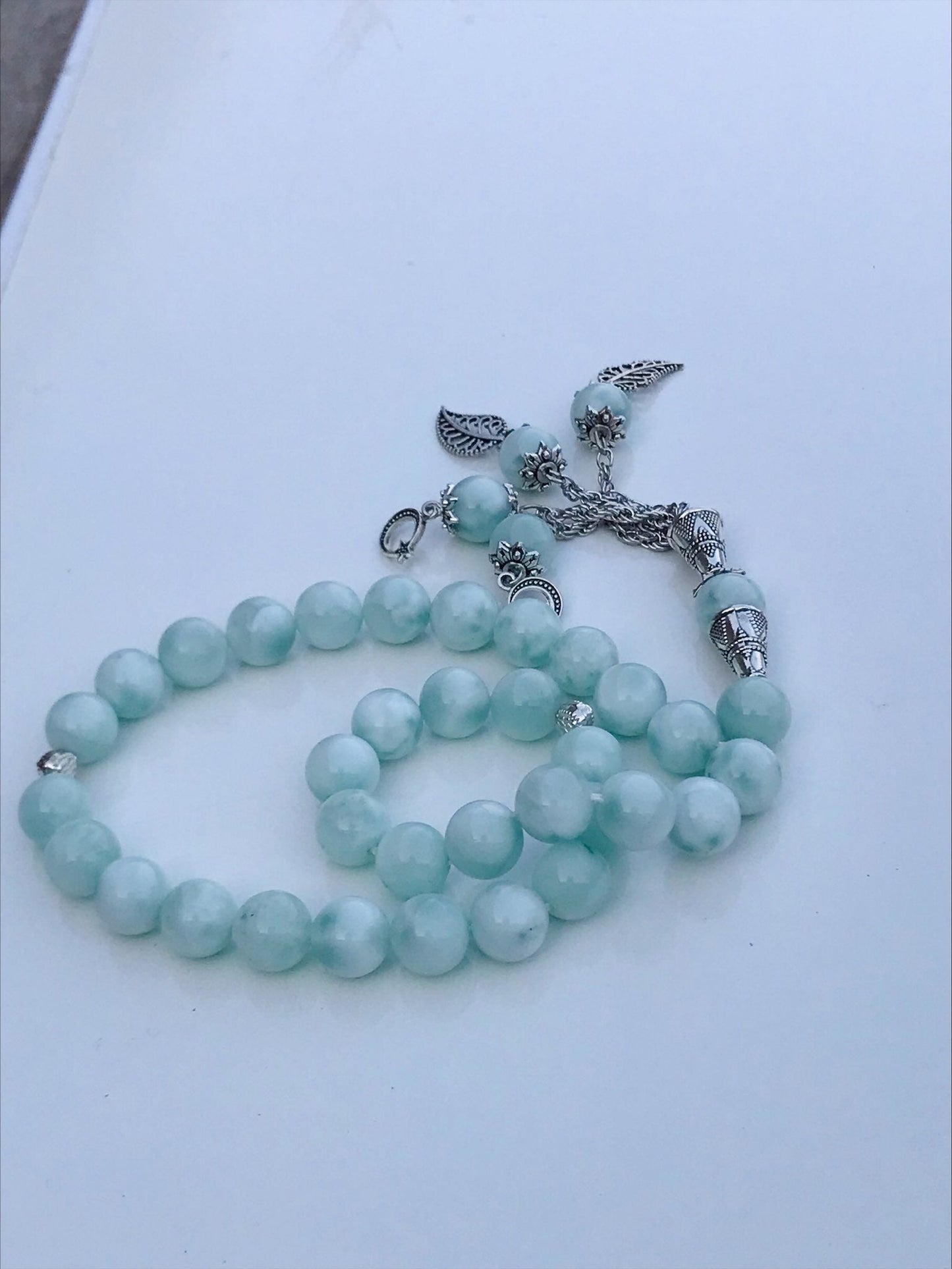 Natural Larimar Stone Tasbih