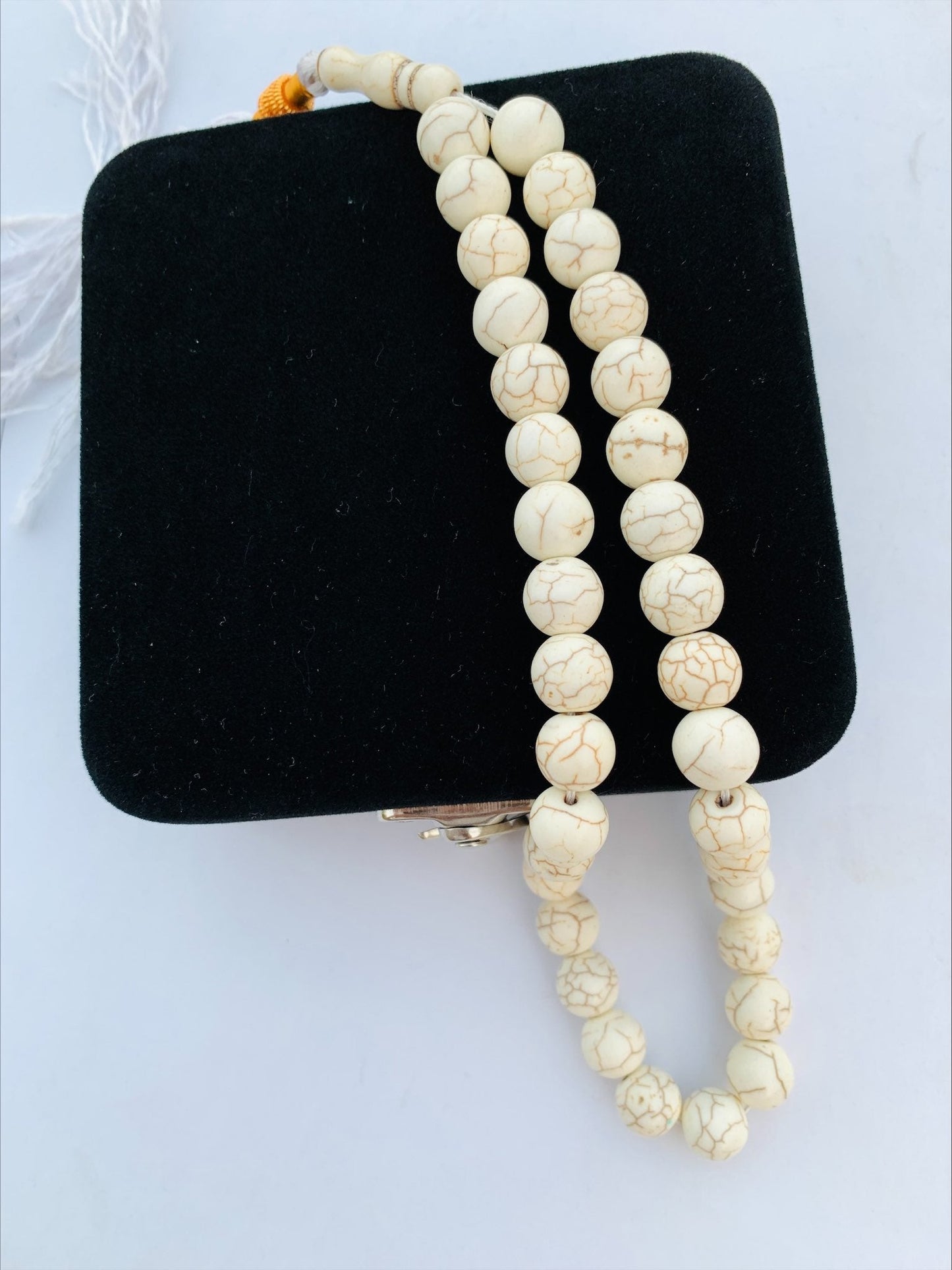 White Feroza Stone Tasbih