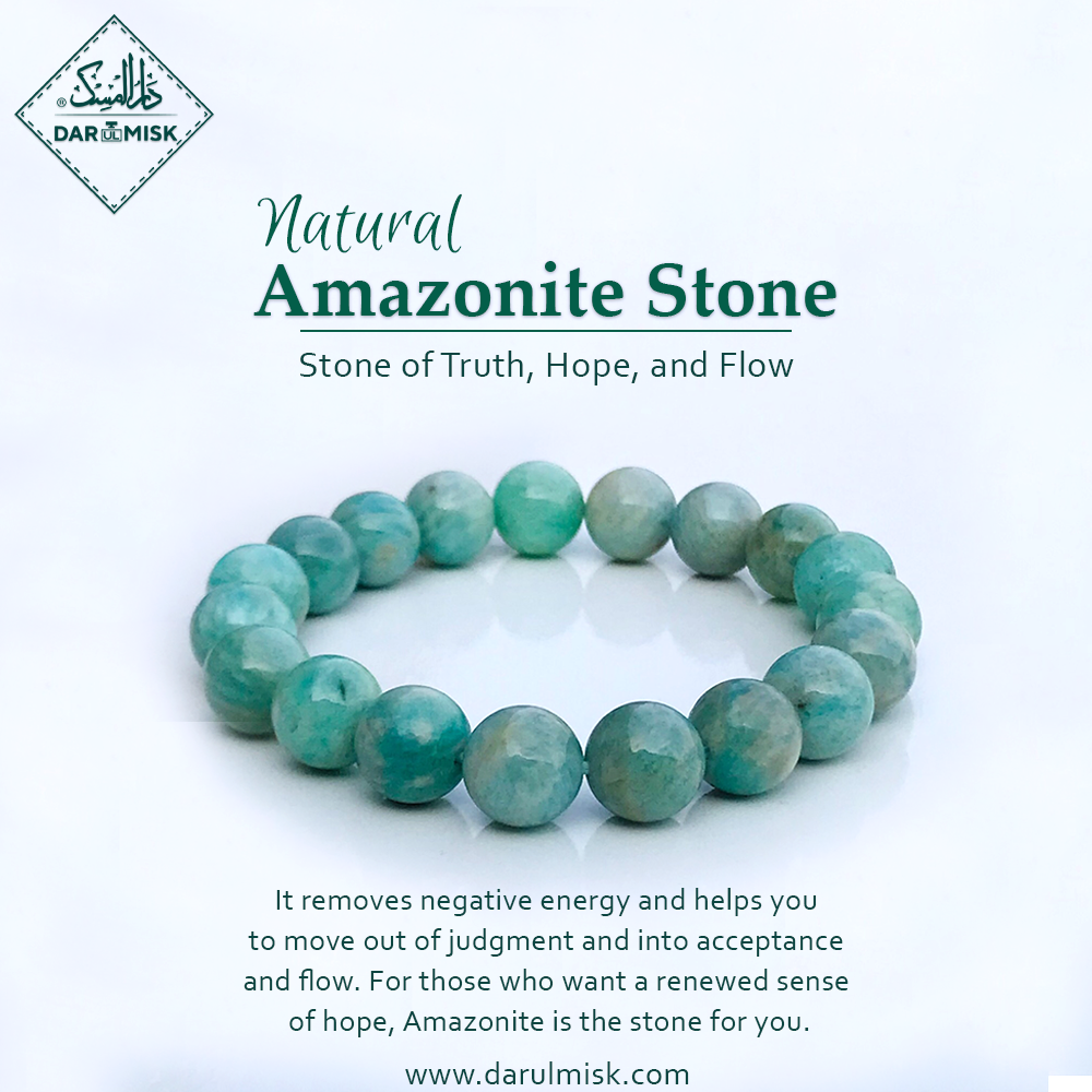 Natural Amazonite Stone Tasbih | Islamic Misbah – Souk Al Misk