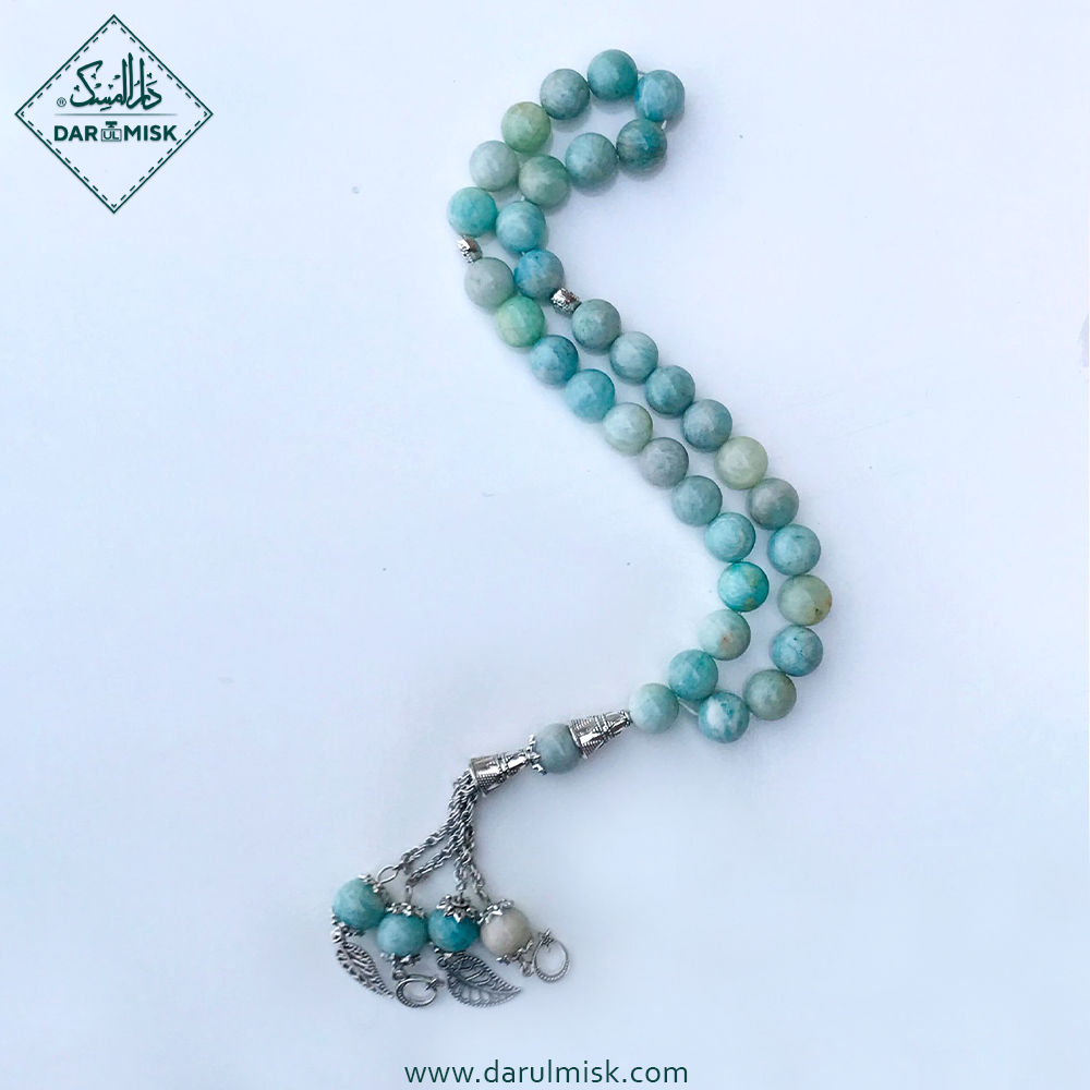 Natural Amazonite Stone Tasbih | Islamic Misbah