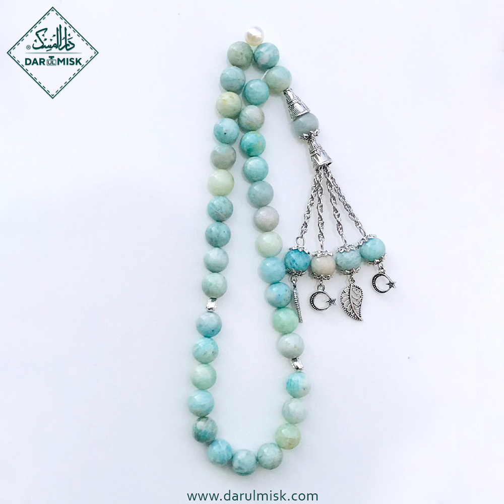 Natural Amazonite Stone Tasbih | Islamic Misbah