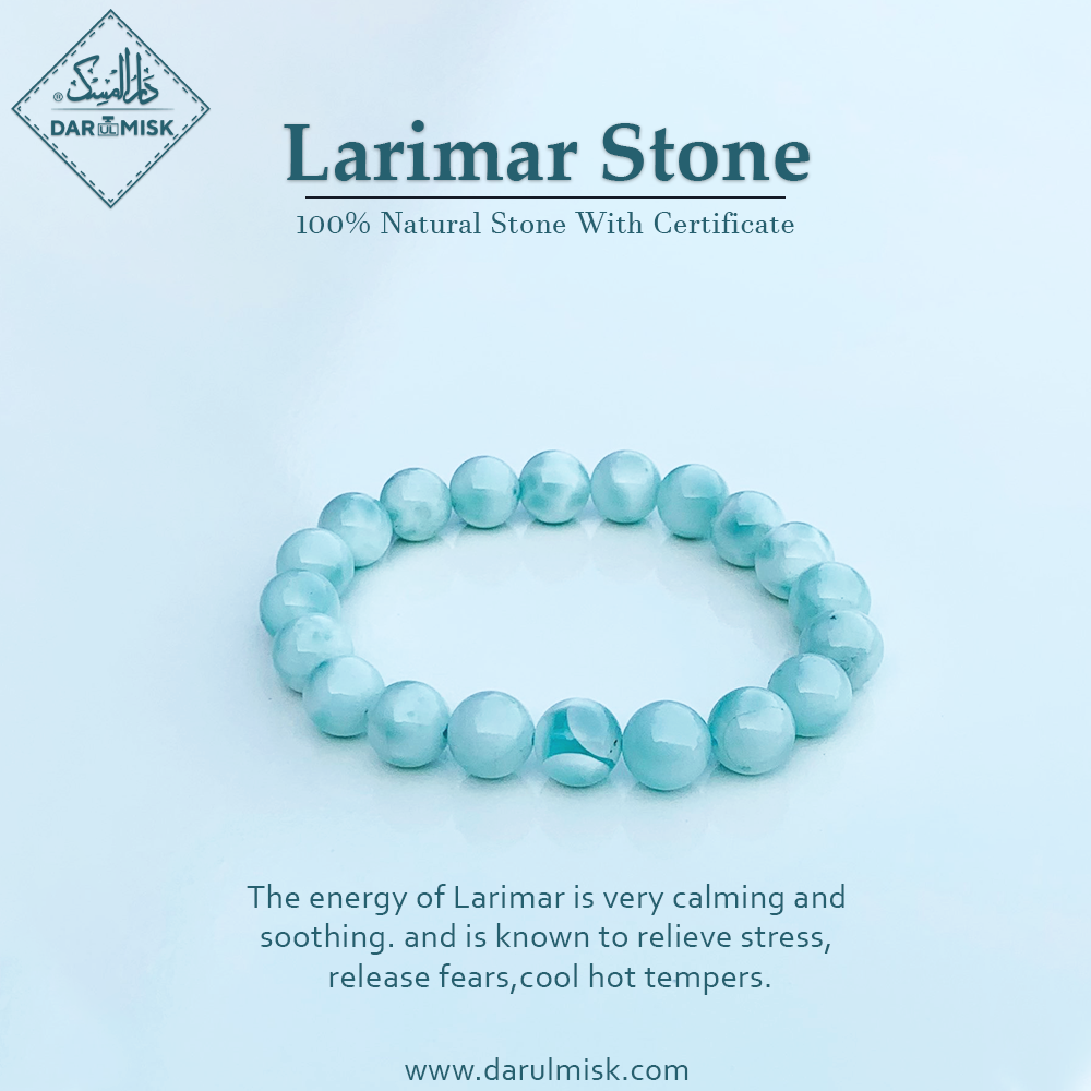 Natural Larimar Stone Tasbih